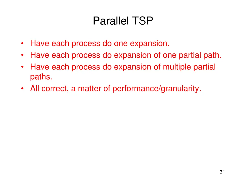 parallel tsp