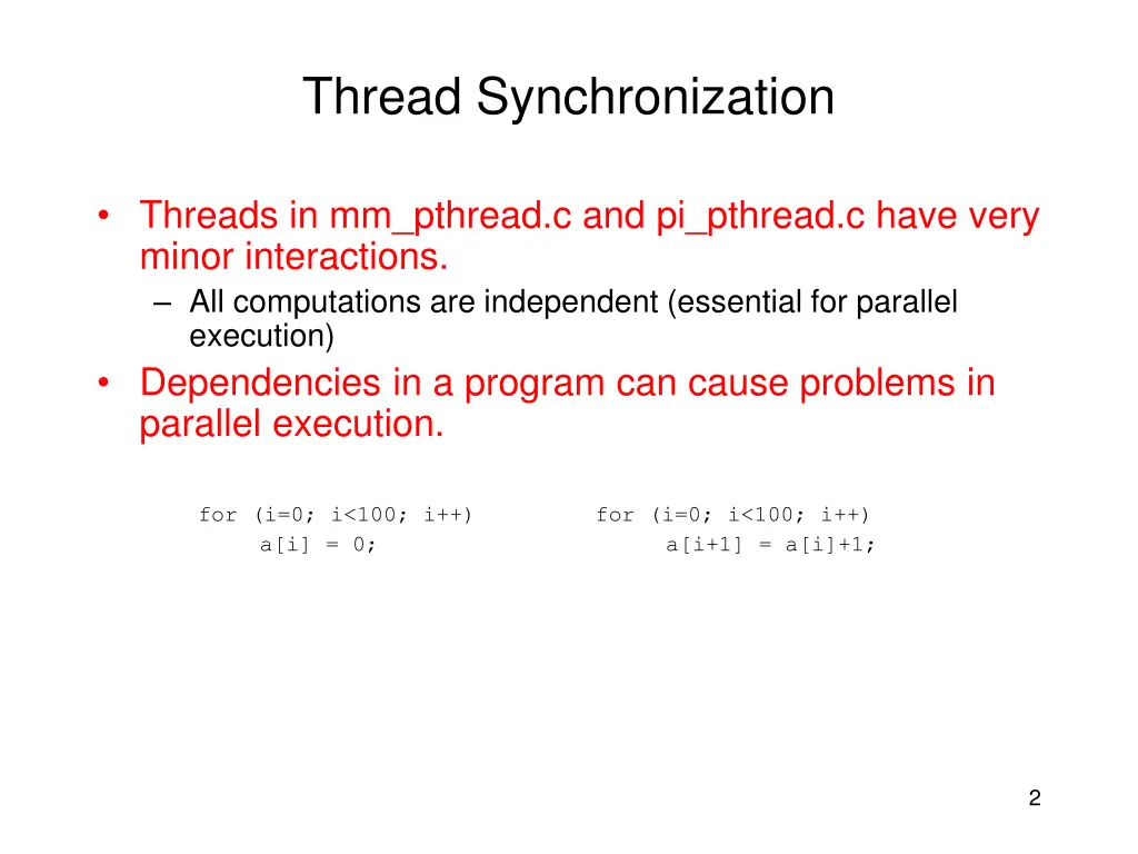 thread synchronization 1