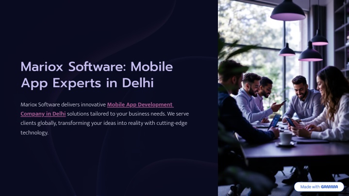mariox software mobile app experts in delhi