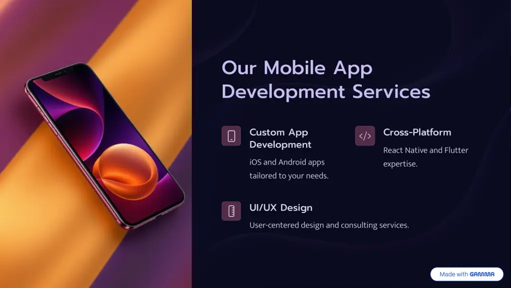 our mobile app development services