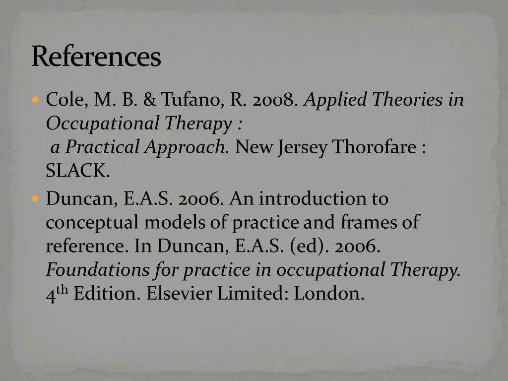 references