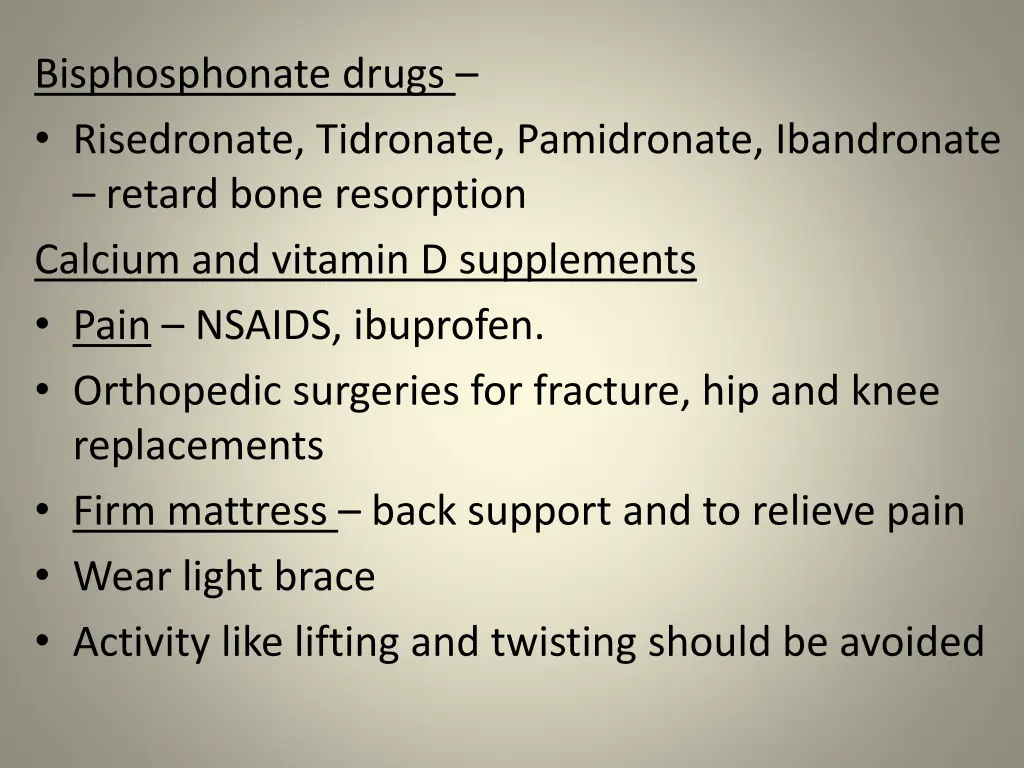 bisphosphonate drugs risedronate tidronate