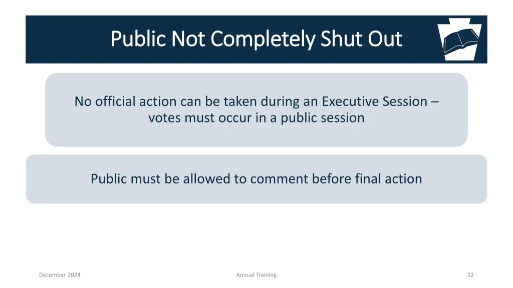 public not completely shut out public