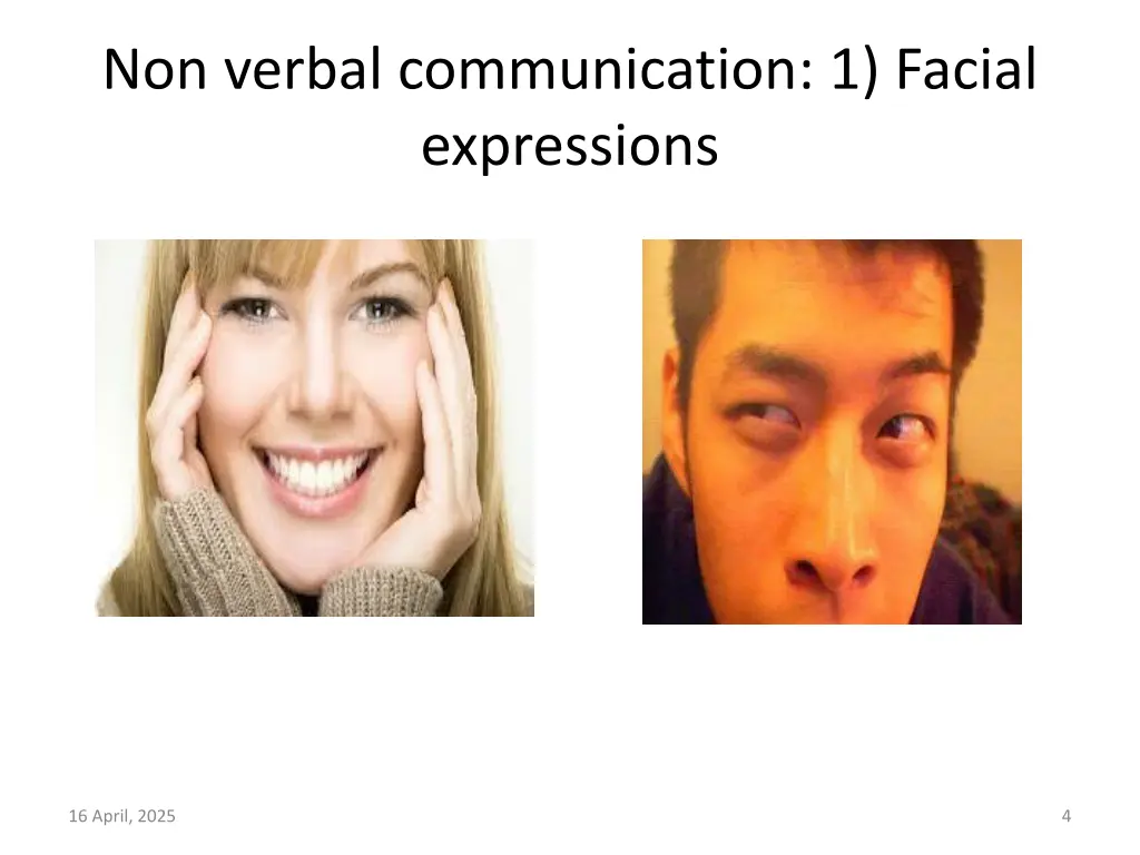 non verbal communication 1 facial expressions