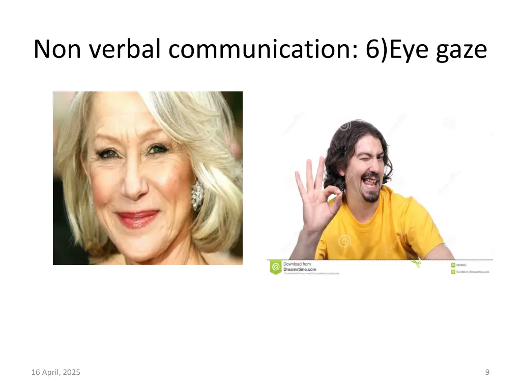 non verbal communication 6 eye gaze