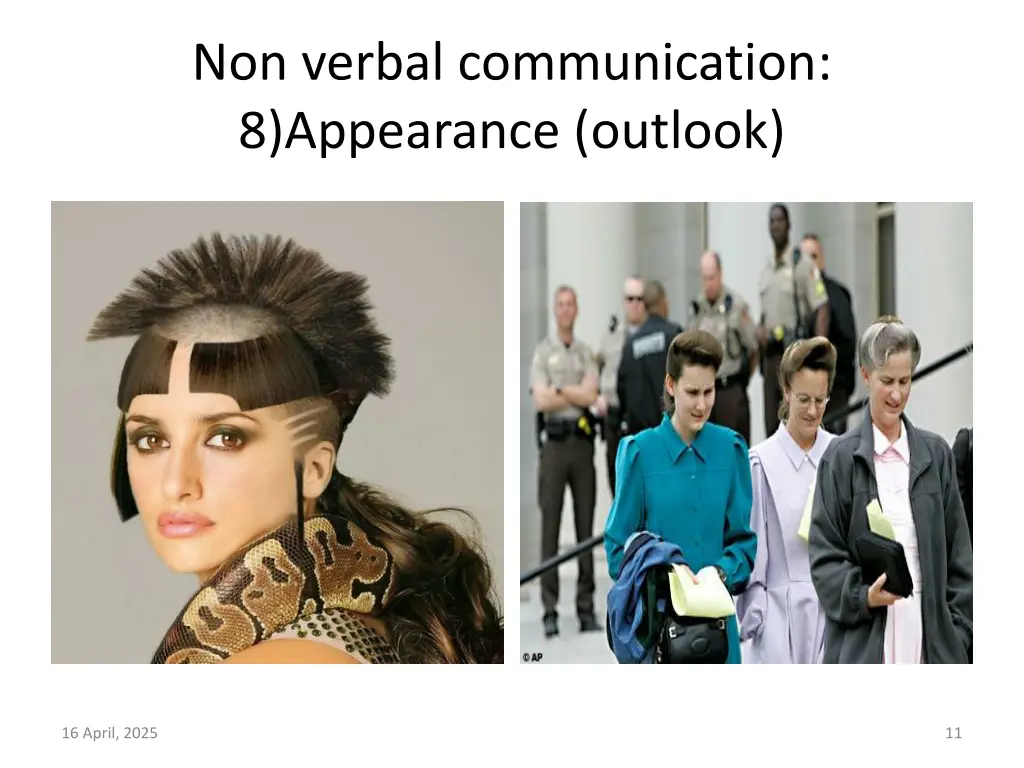 non verbal communication 8 appearance outlook