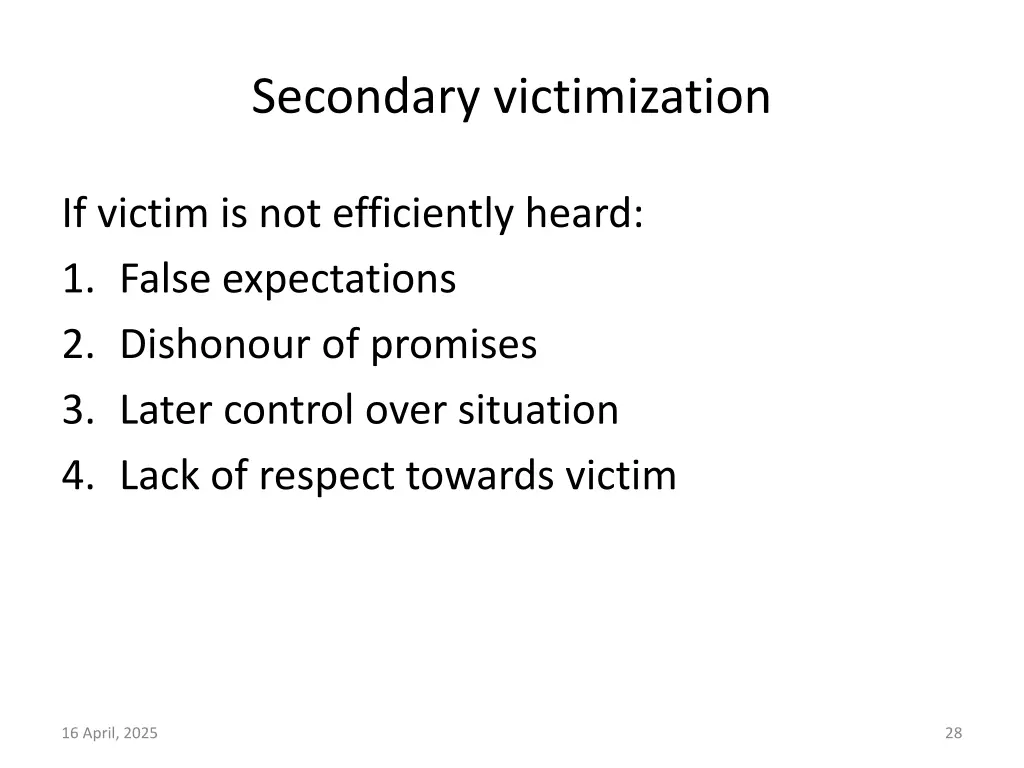 secondary victimization 2