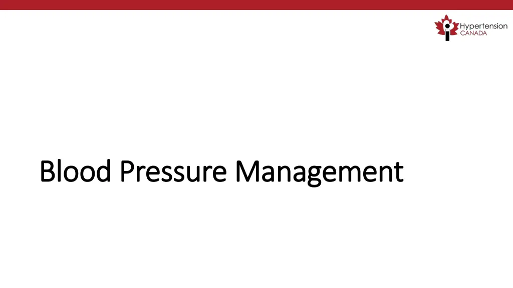 blood pressure management blood pressure