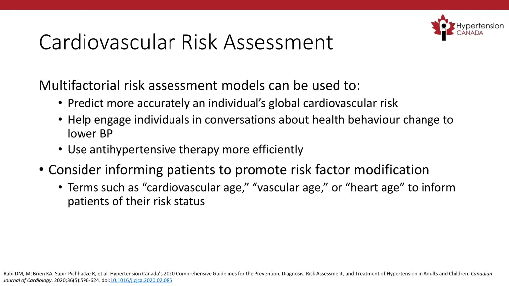 cardiovascular risk assessment