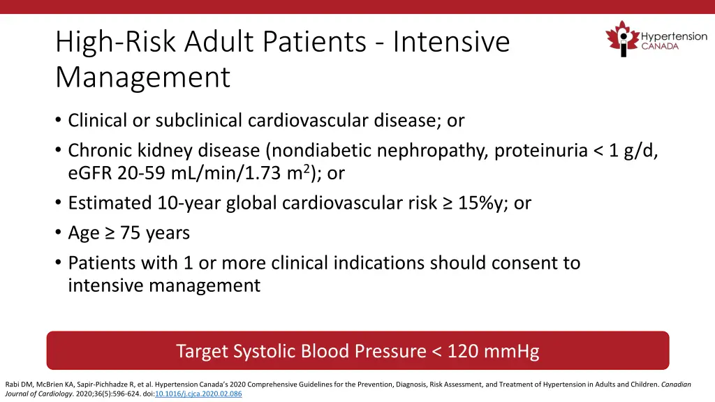 high risk adult patients intensive management