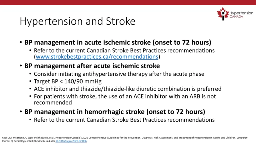 hypertension and stroke