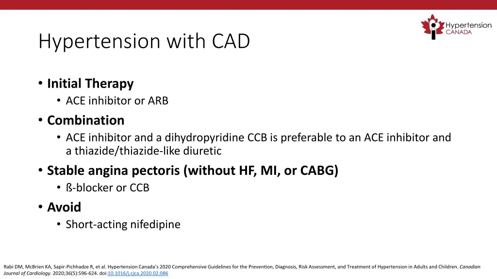 hypertension with cad