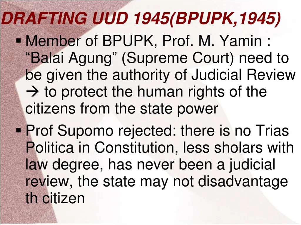 drafting uud 1945 bpupk 1945 member of bpupk prof