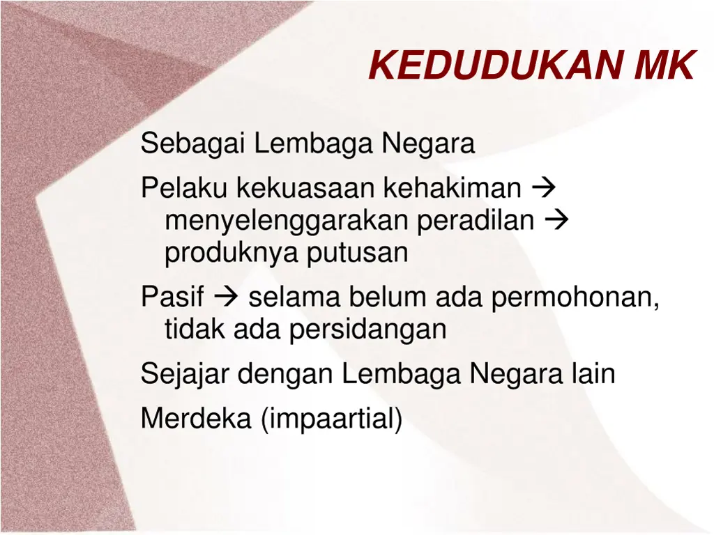 kedudukan mk