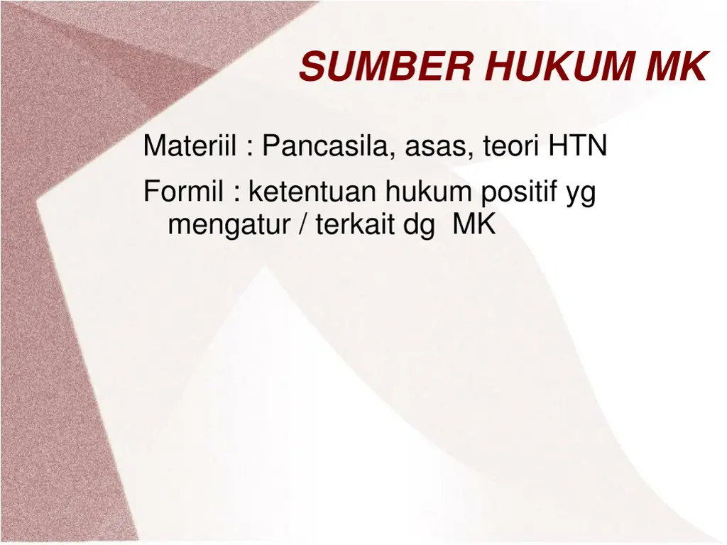 sumber hukum mk