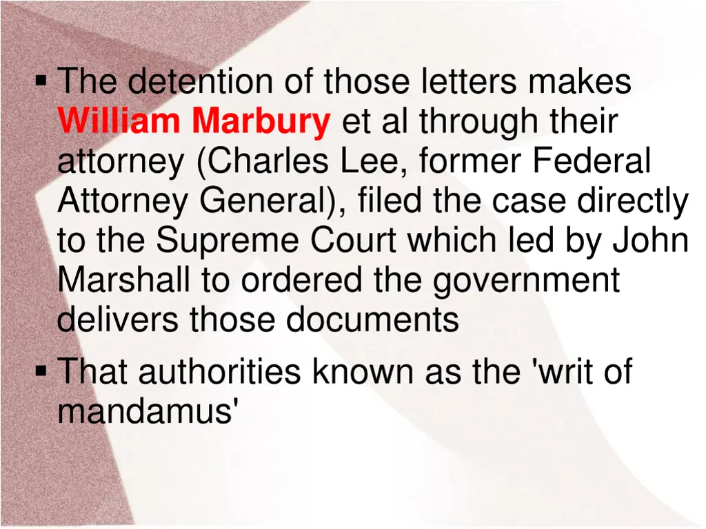 the detention of those letters makes william