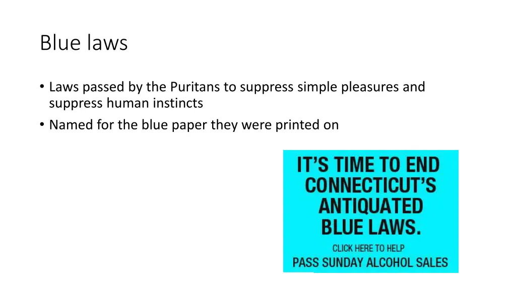 blue laws