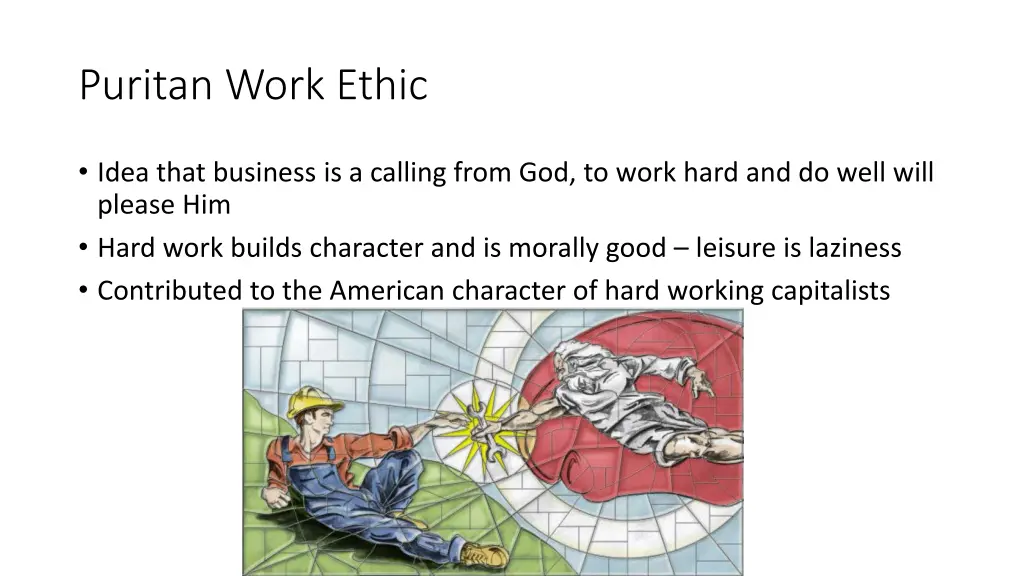 puritan work ethic
