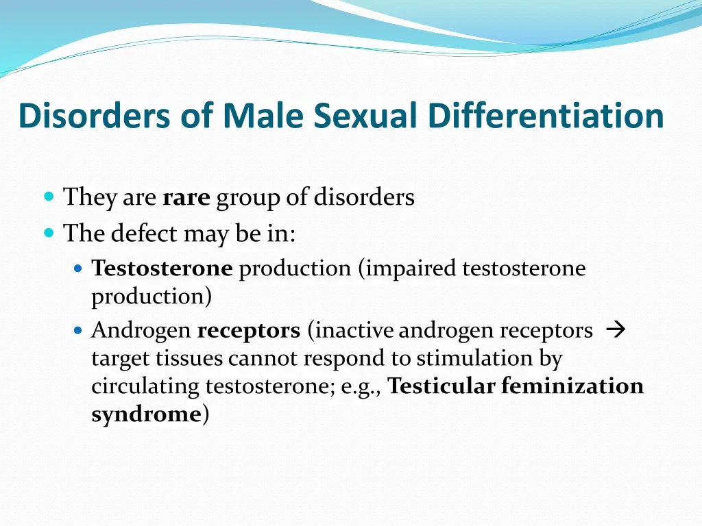 disorders of male sexual differentiation