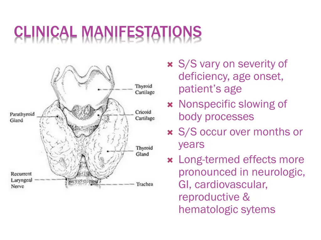 clinical manifestations 3