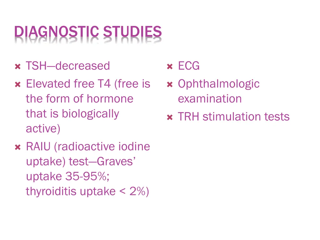 diagnostic studies