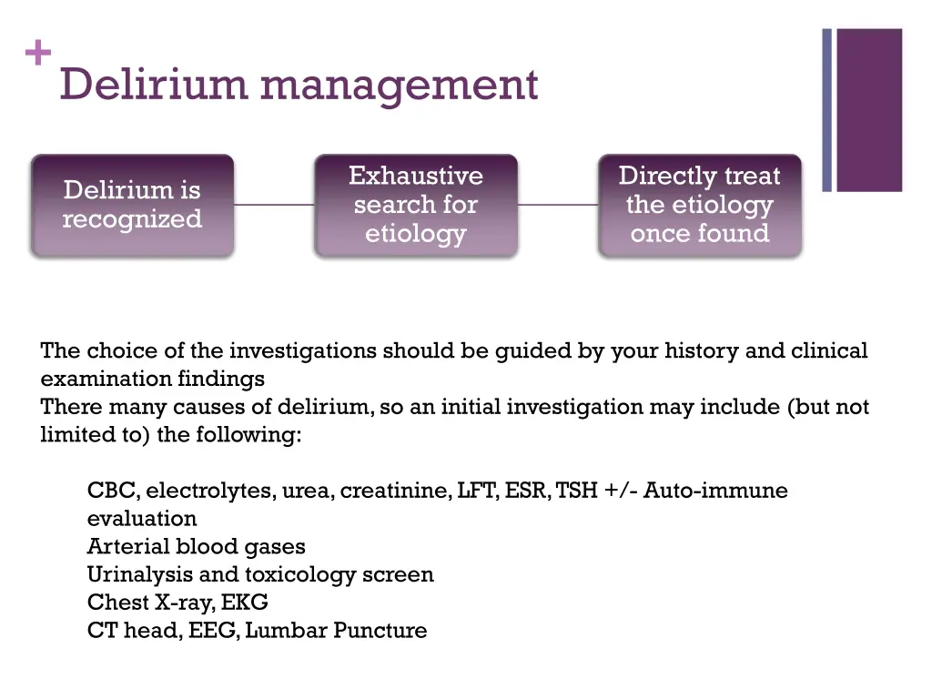delirium management