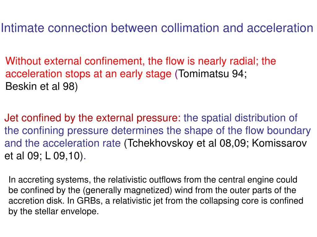 intimate connection between collimation