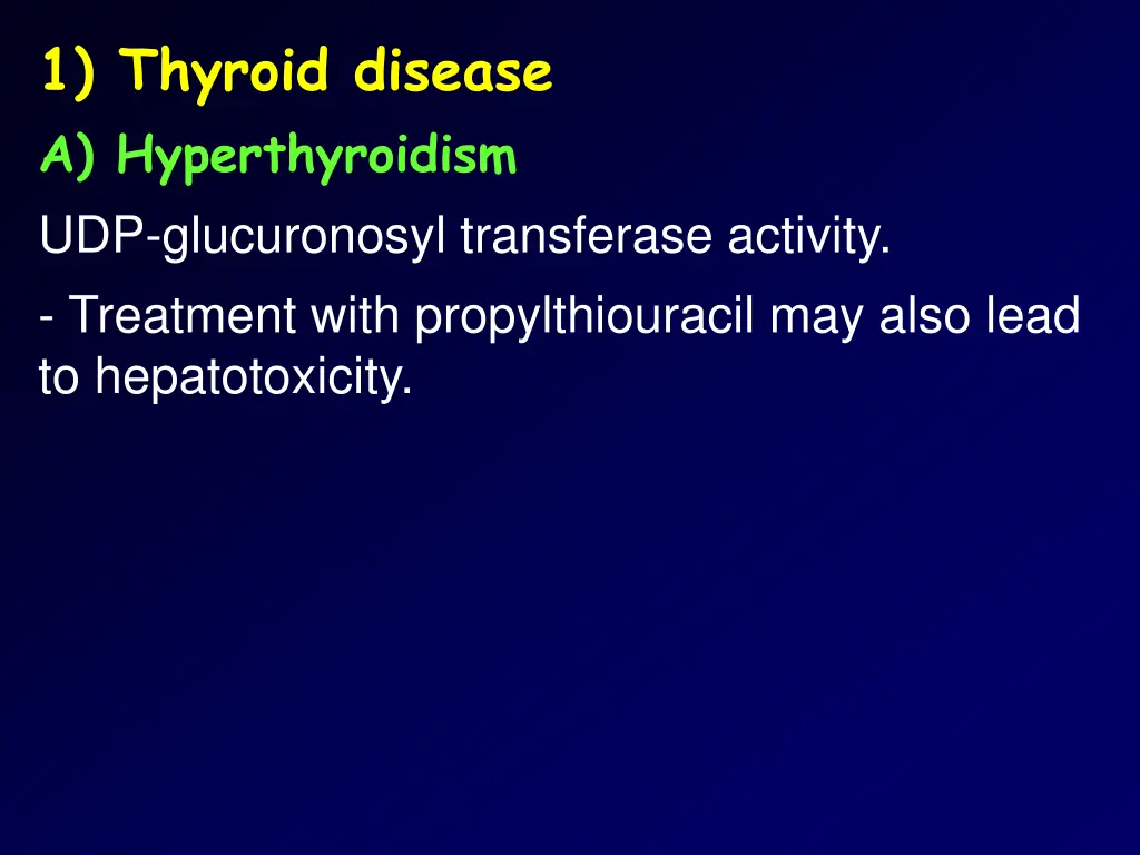 1 thyroid disease a hyperthyroidism