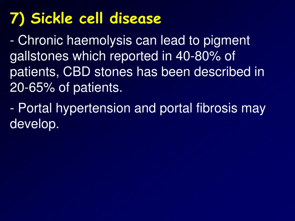 7 sickle cell disease chronic haemolysis can lead