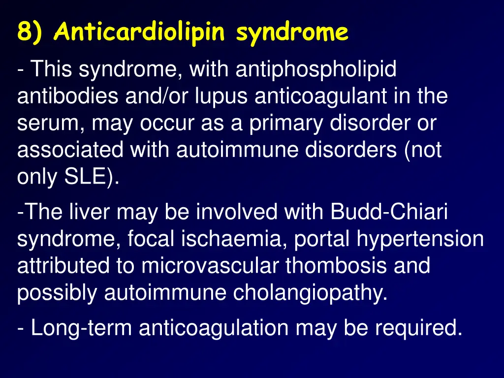 8 anticardiolipin syndrome this syndrome with