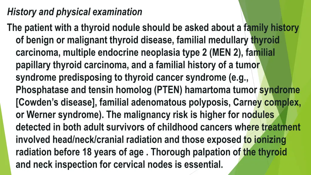 history and physical examination the patient with