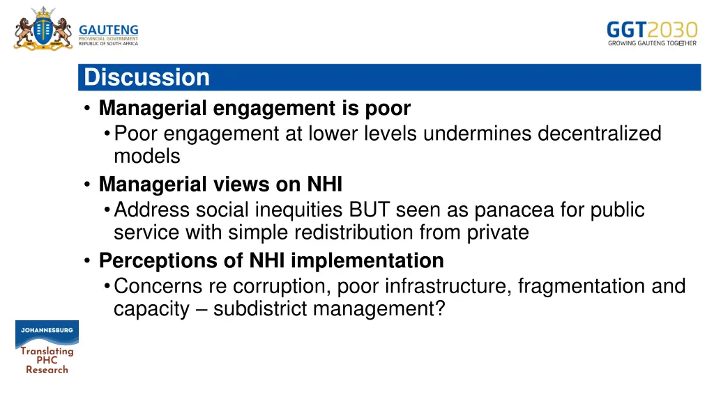 discussion managerial engagement is poor poor