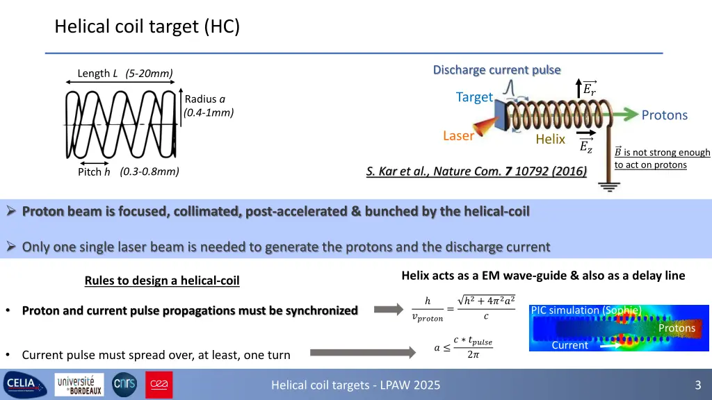 helical coil target hc