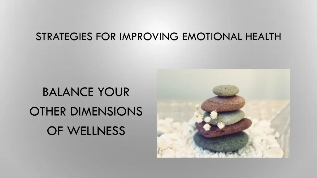 strategies for improving emotional health 9