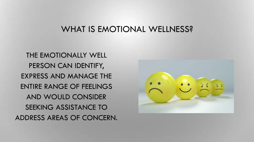 what is emotional wellness