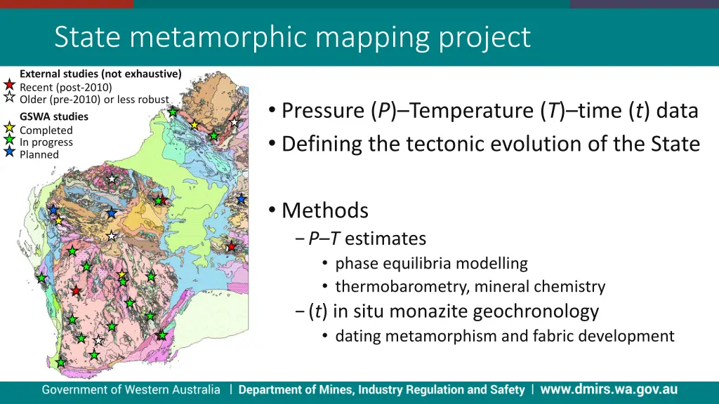 state metamorphic mapping project