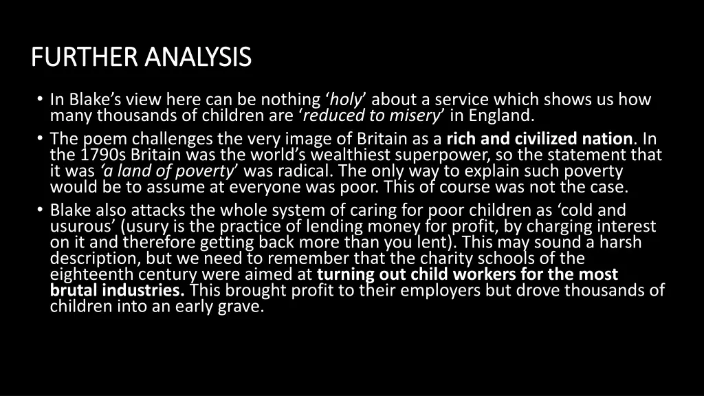 further analysis further analysis