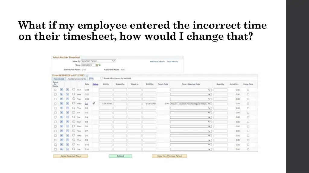 what if my employee entered the incorrect time