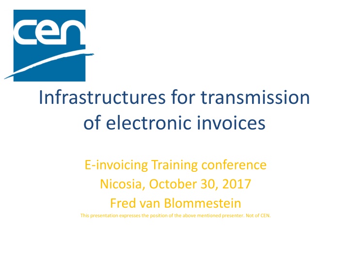 infrastructures for transmission of electronic