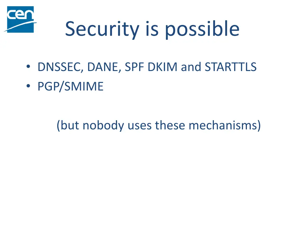 security is possible