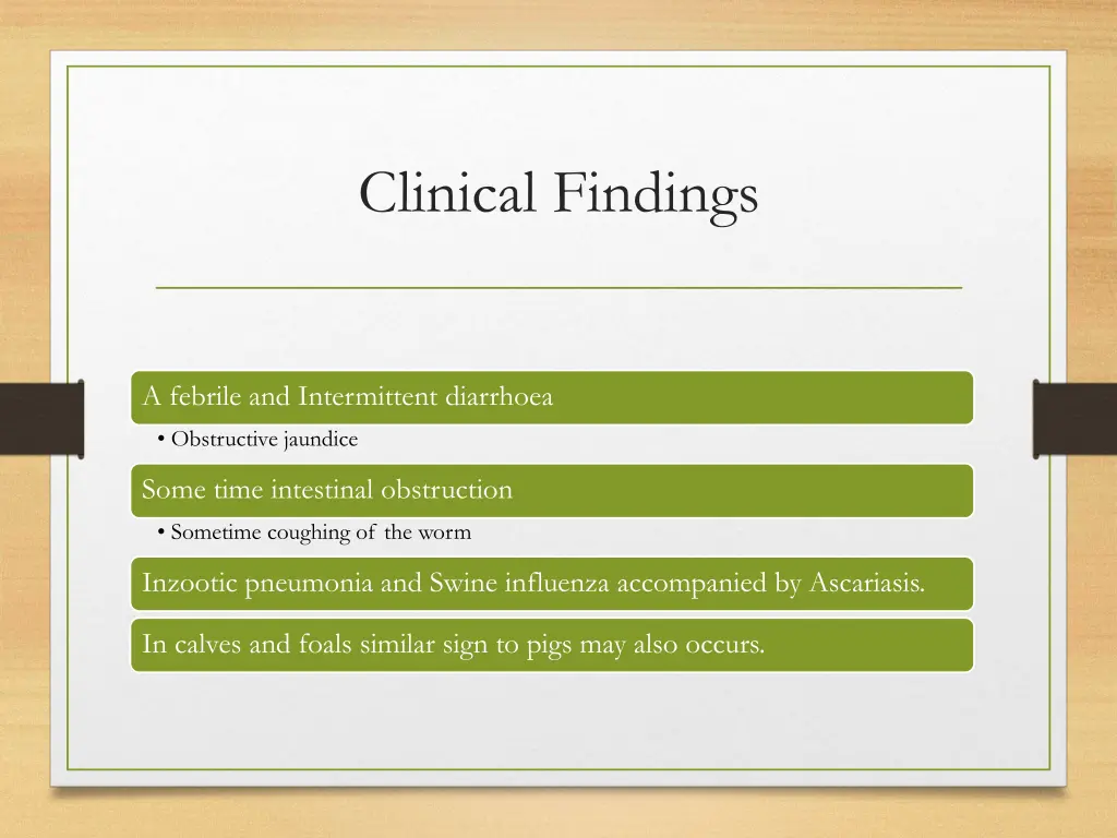 clinical findings