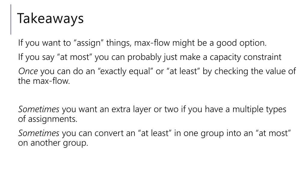 takeaways
