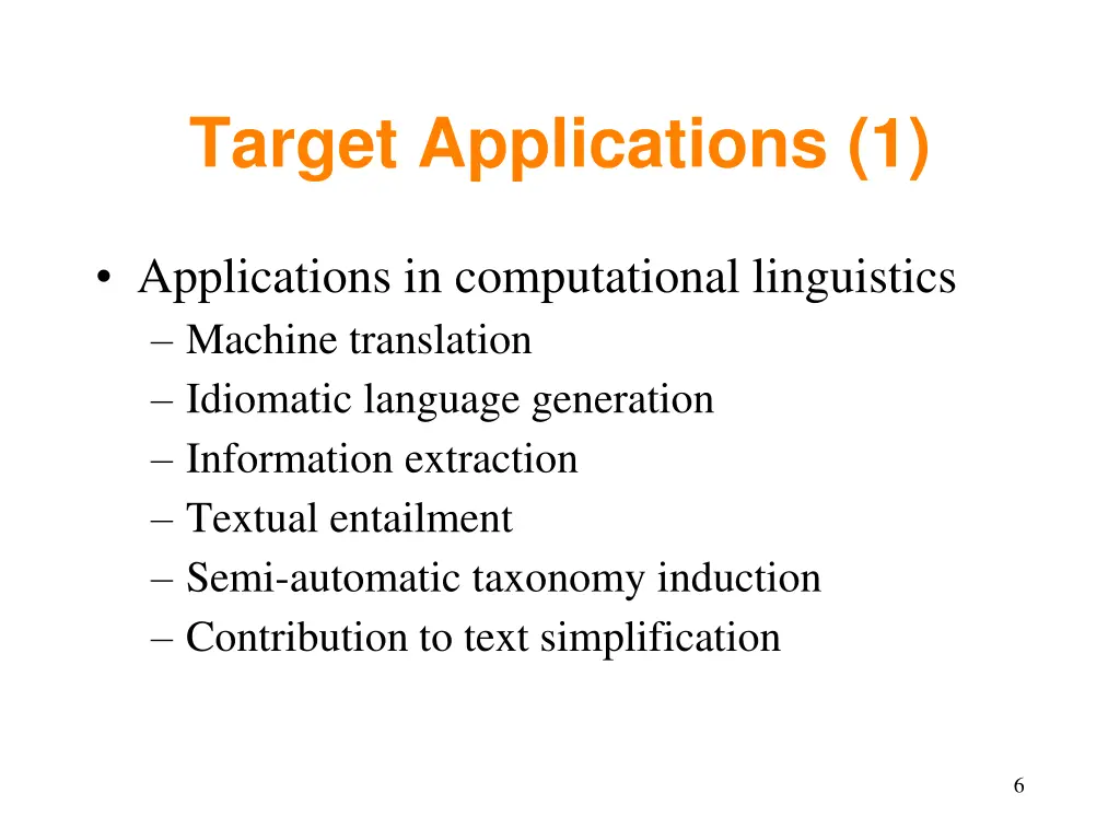 target applications 1