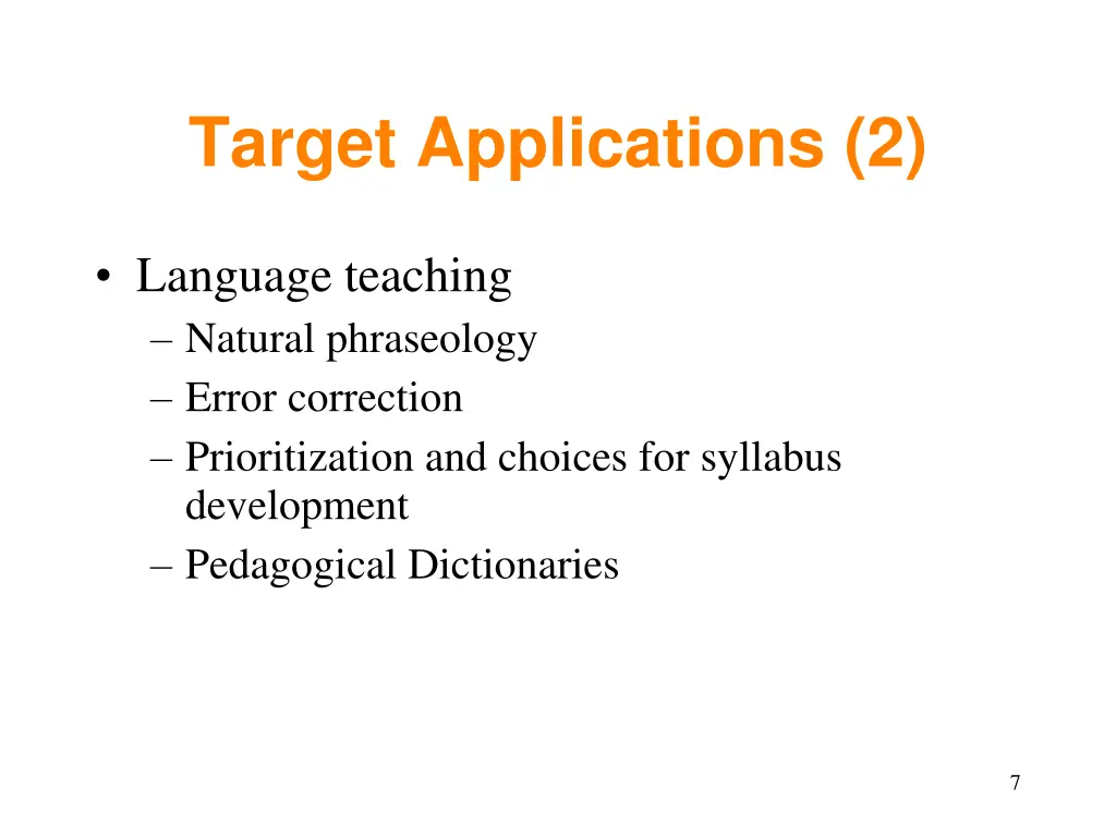 target applications 2