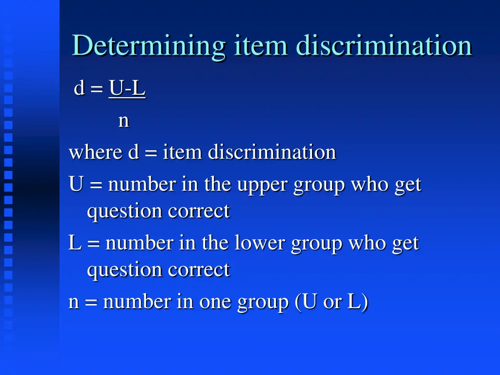 determining item discrimination