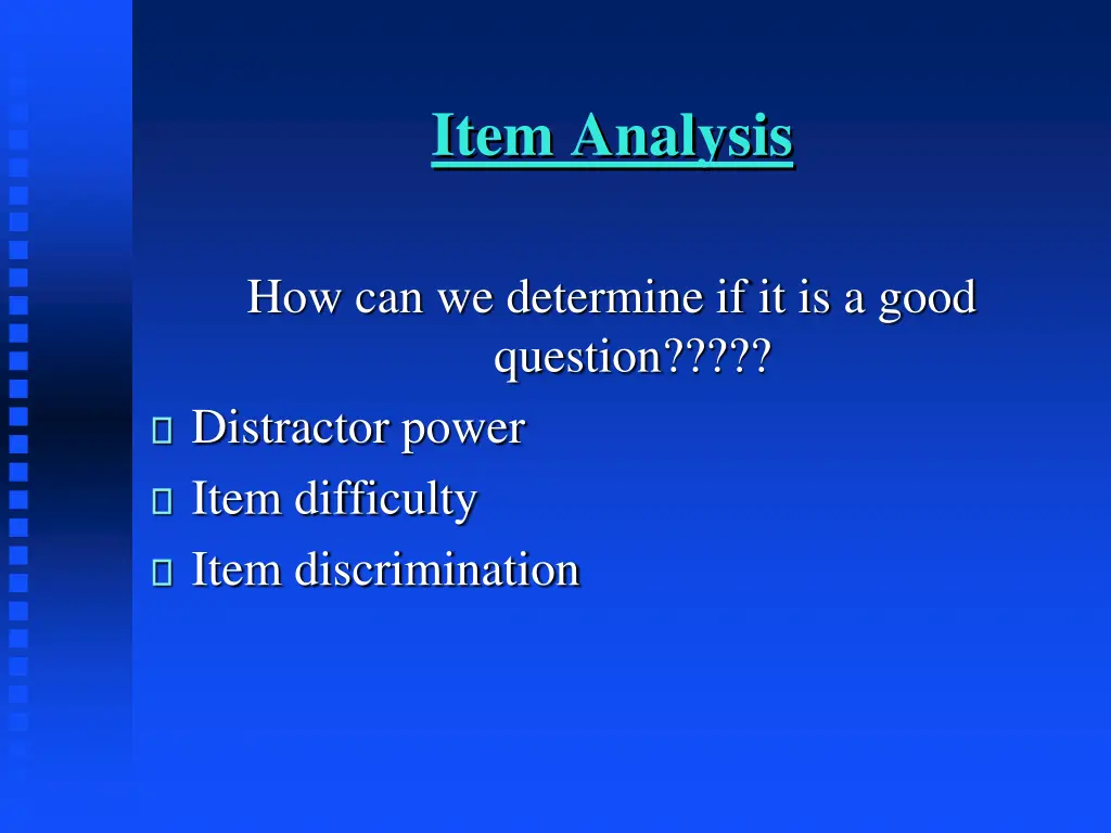 item analysis 1