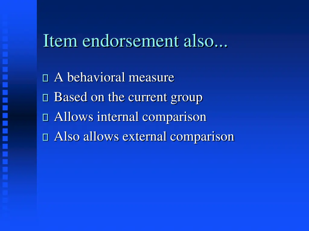 item endorsement also