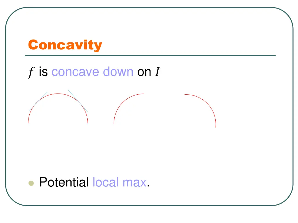 concavity 1