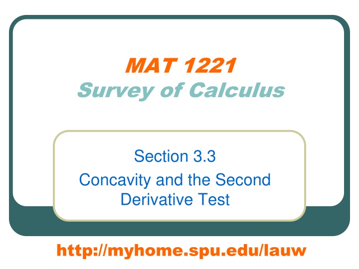 mat 1221 survey of calculus