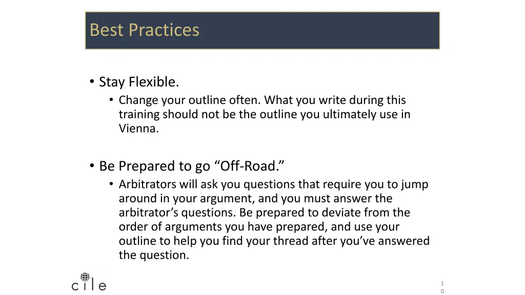 best practices